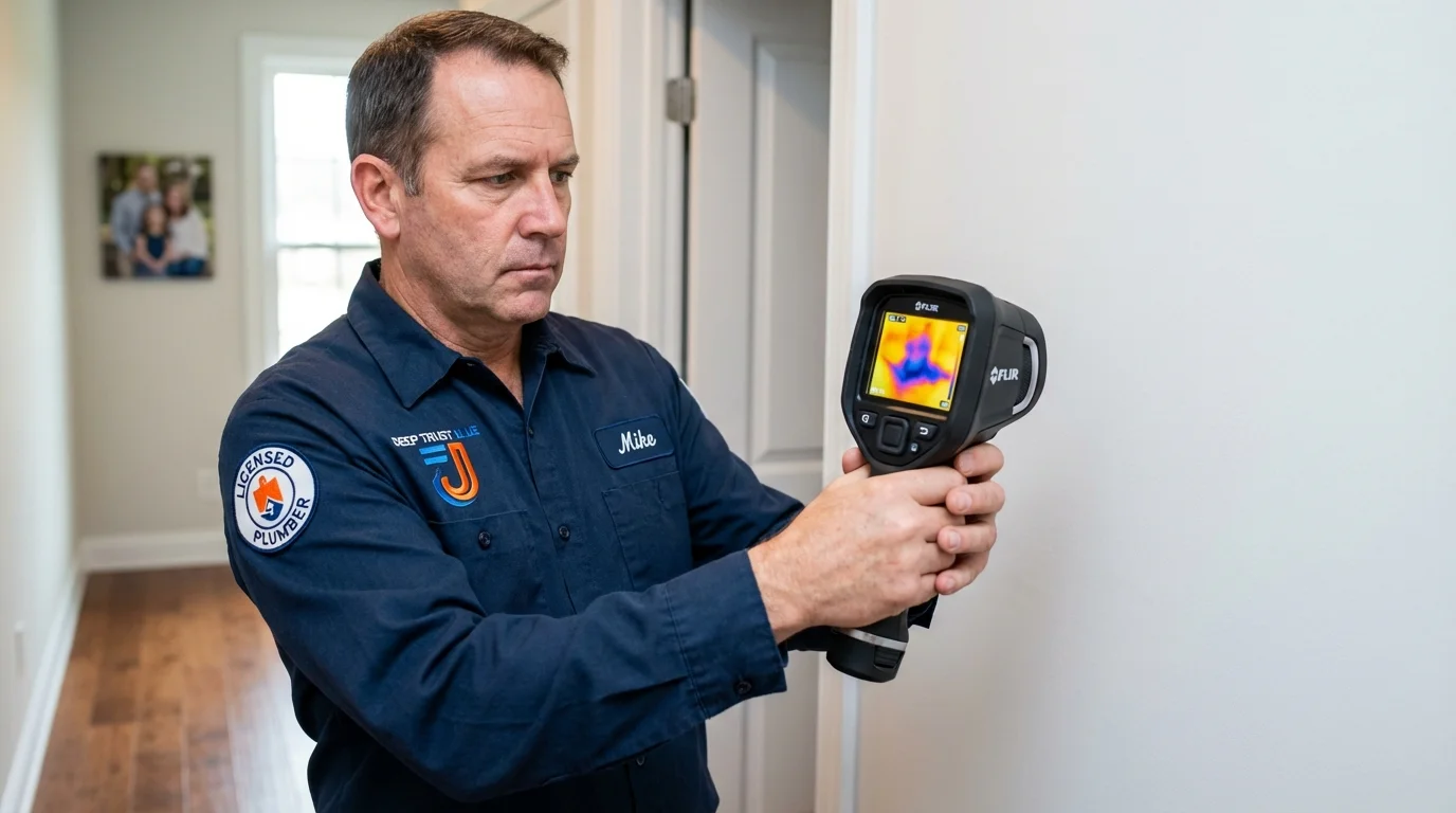 Thermal imaging leak detection by Johns Plumbing LLC in Shelter Island Heights